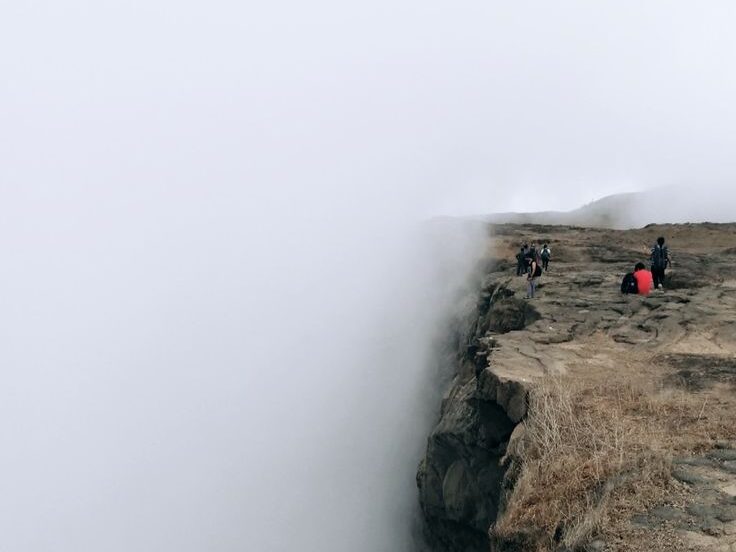 Kokan Kada cliff edge view Harishchandragad trek