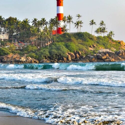 Kovalam lighthouse beach Kerala tour package