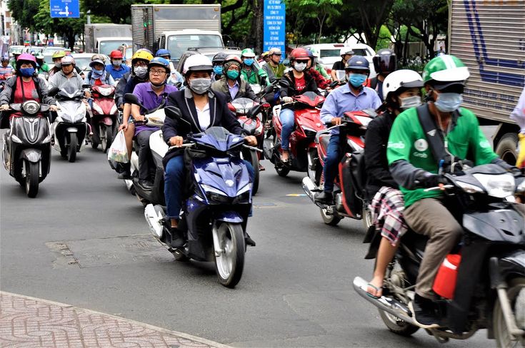 Motorbike rental streets Ho Chi Minh City
