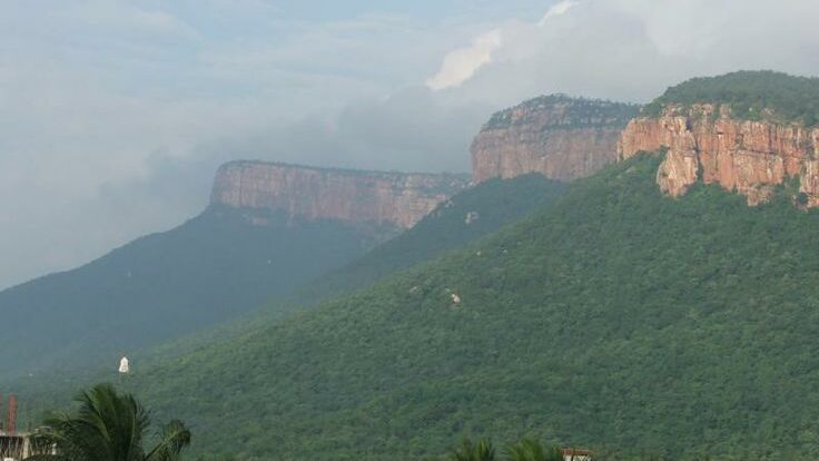 Tirumala hills view during descent to Tirupati