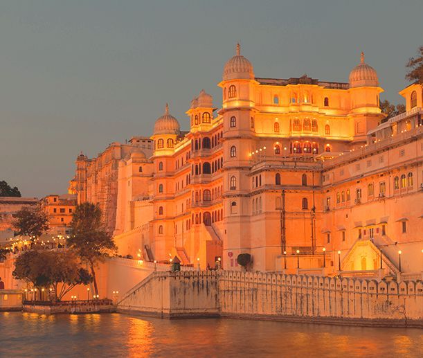 City Palace Udaipur courtyard architecture